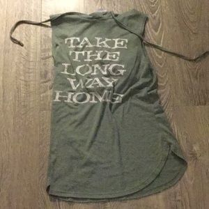 Green take the long way home tank top